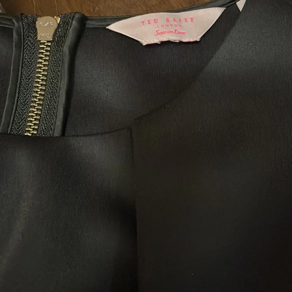 Ted Baker Black Floral Midi Dress - Picture 14 of 14